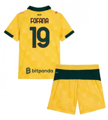 AC Milan Youssouf Fofana #19 Terza Maglia Bambino 2025-26 Manica Corta (+ Pantaloni corti)